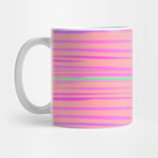 Sunset Stripes - Pink Turquoise Mug